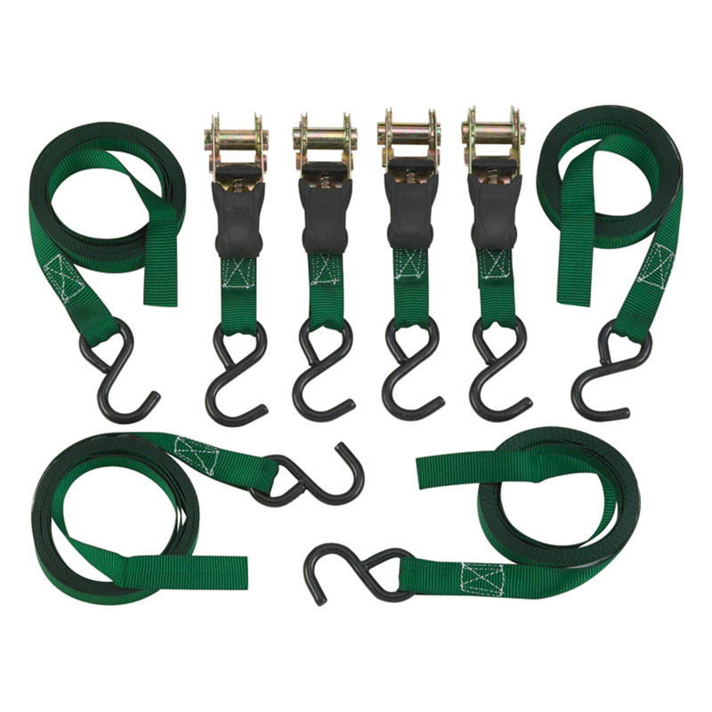 4PK ratchet straps motorcycle tie down