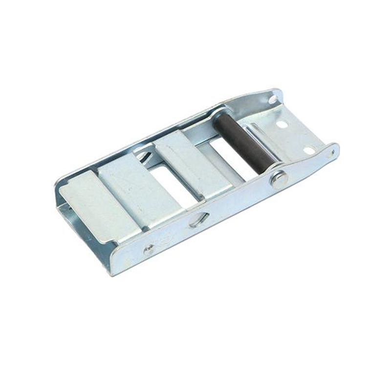 2" x 900kgs white zinc steel over center buckle