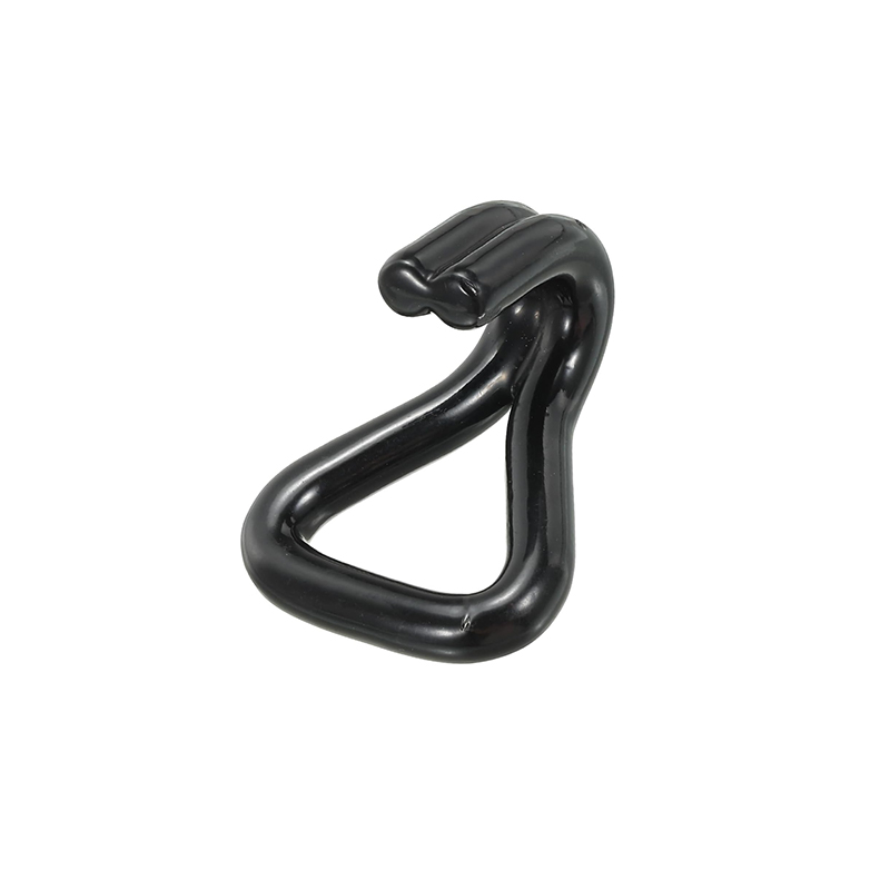 1.5" x 2000kgs black coated double j hook