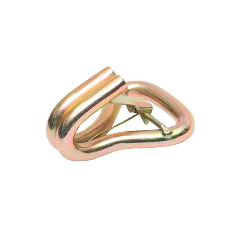 2" x 5000kgs color zinc double j hook with clip