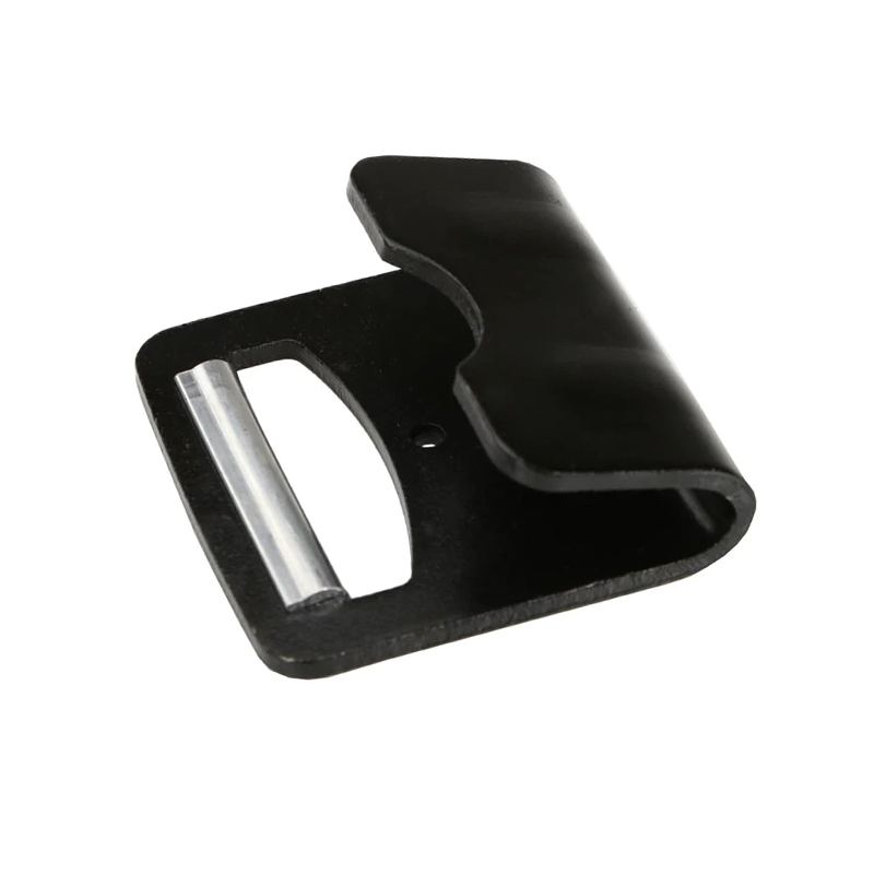 4" x 18000 LBS black plated flat hook