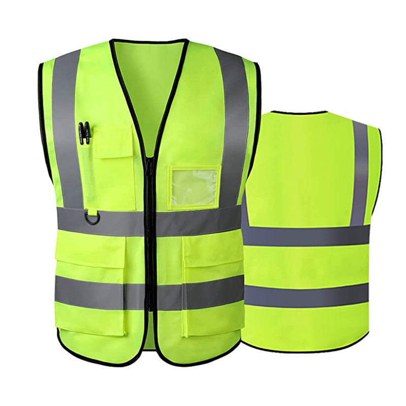 High Visibility Safety Vest with Reflective Strips