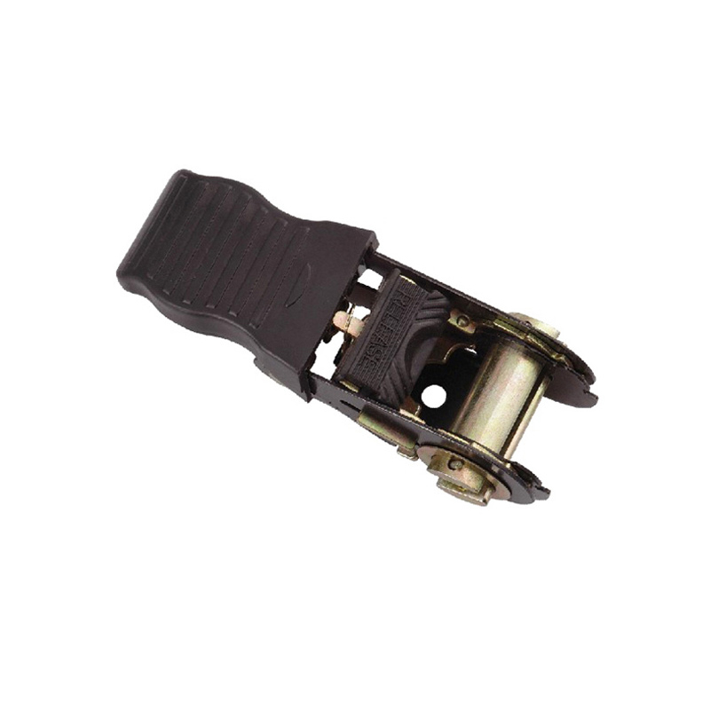 1" x 1800 LBS color zinc steel bigger rubber handle ratchet buckle