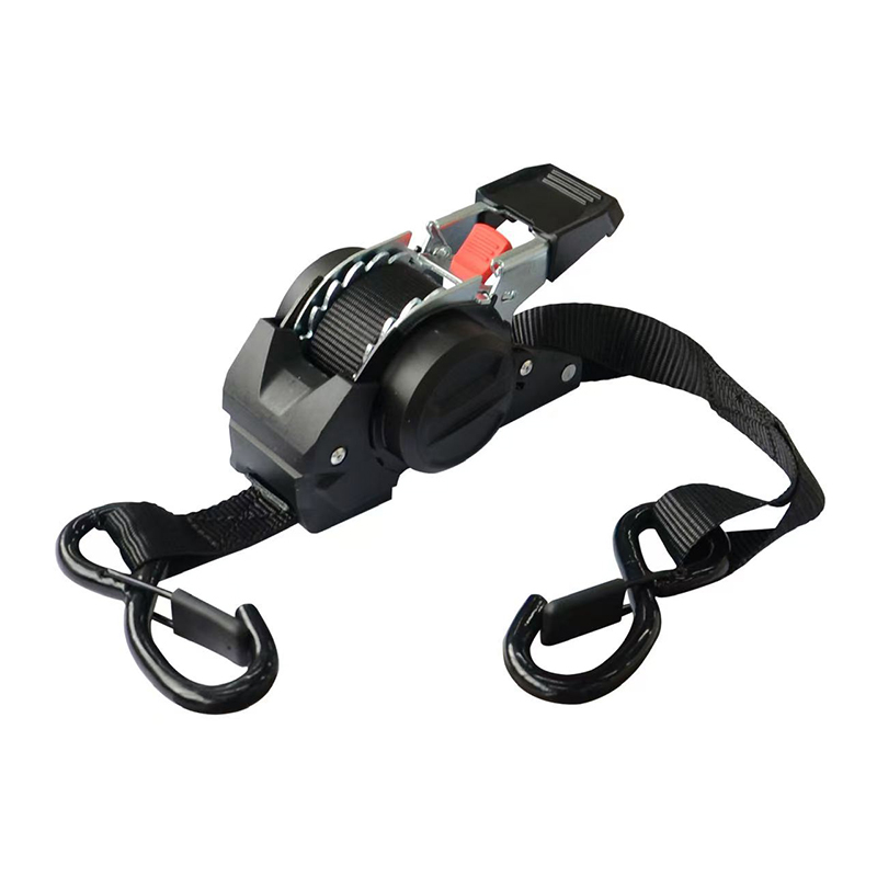 Black Retractable Ratchet Straps 1” x 12' x 1800 LBS